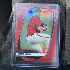 2025 Panini Prizm - Carter Holton, Carter Holton #286 Red Prizm /299 (RC)