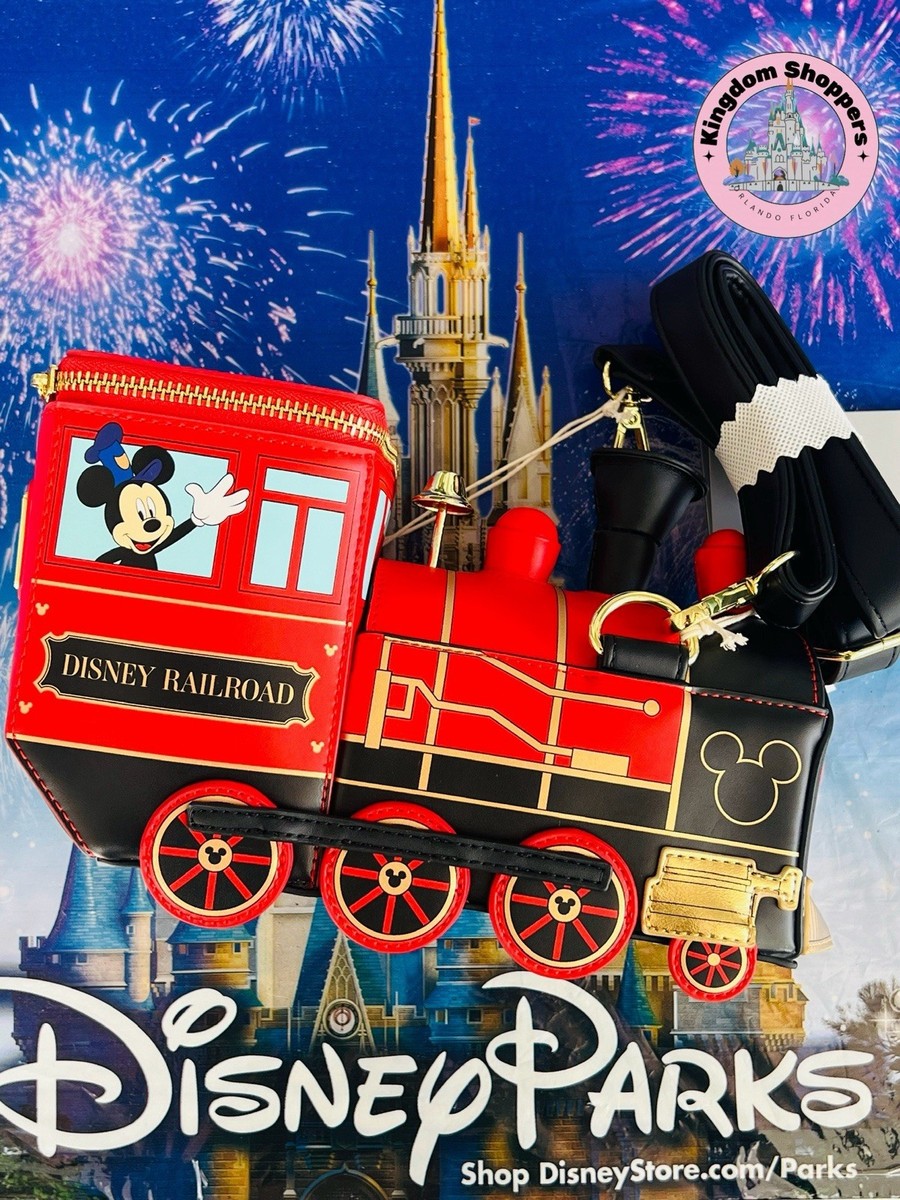 2026 Disney Parks Loungefly Railroad Train Mickey Minnie Mouse