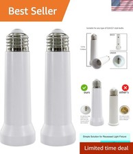 Light Socket Extender, E26/E27 Light Bulb Socket Extender Standard Medium Bas...