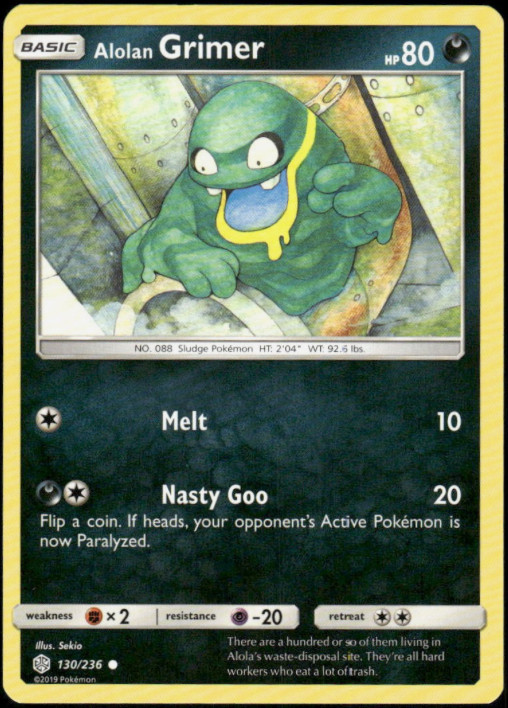 Alolan Grimer -  130/236 - Cosmic Eclipse  - NM/M