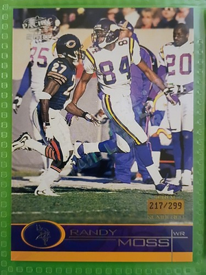 #ad #ad 2001 Pacific #241 Randy Moss Retail LTD # 299 $10.00