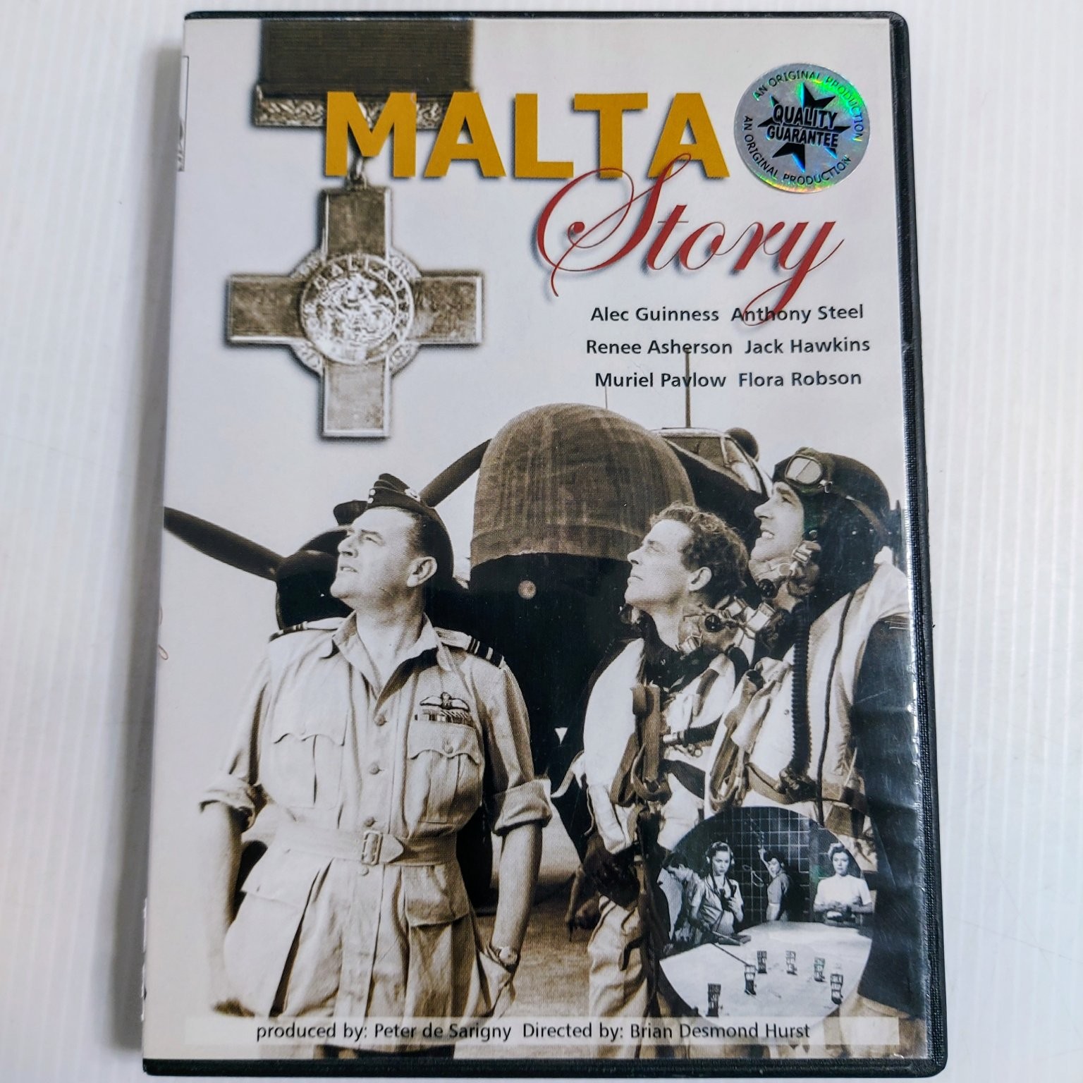 Malta Story DVD Alec Guinness Brian Desmond Hurst War WWII Film