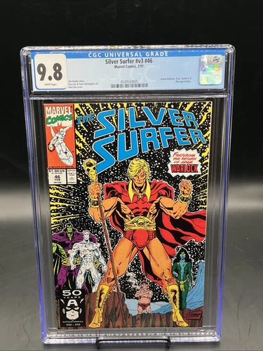 Silver Surfer #46 (Marvel Comics February 1991) CGC Graded 9.8 NM/MT White Pgs