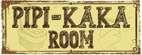 Holzschild 10X27 Cm Pipi-Kaka Room Dekoration Deko Geschenk Holz Schild