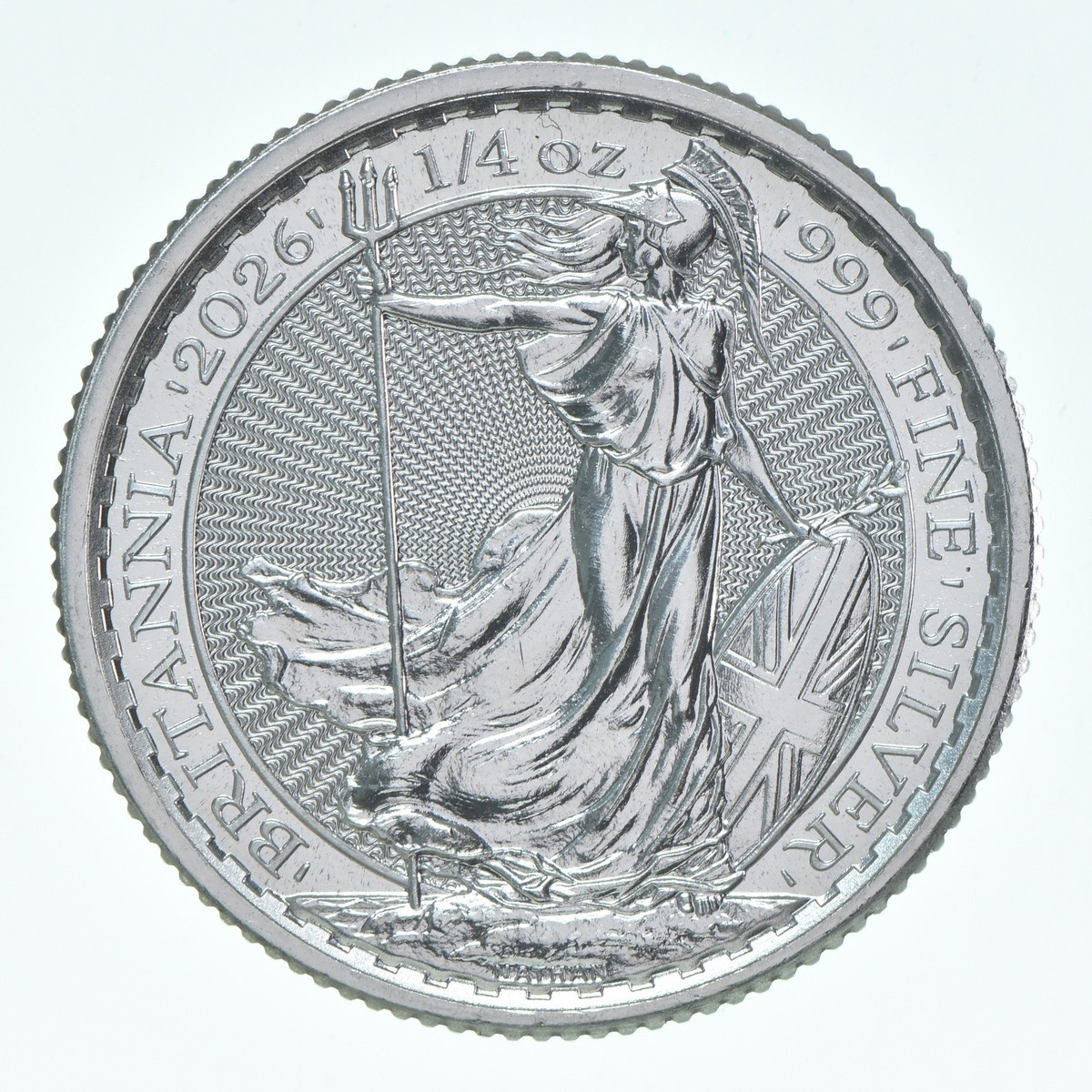 2026 Great Britain 50 Pence Silver Britannia 1/4 Oz 0.25 Oz Silver