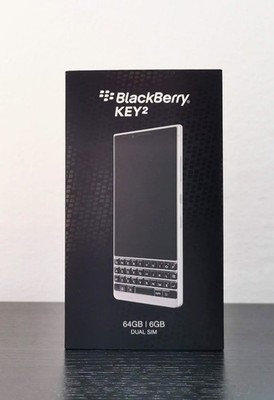 BLACKBERRY KEY2 - BBF100-8 - Silver 6GB + 64GB DUAL-SIM 4.5'' Japan Exclusive