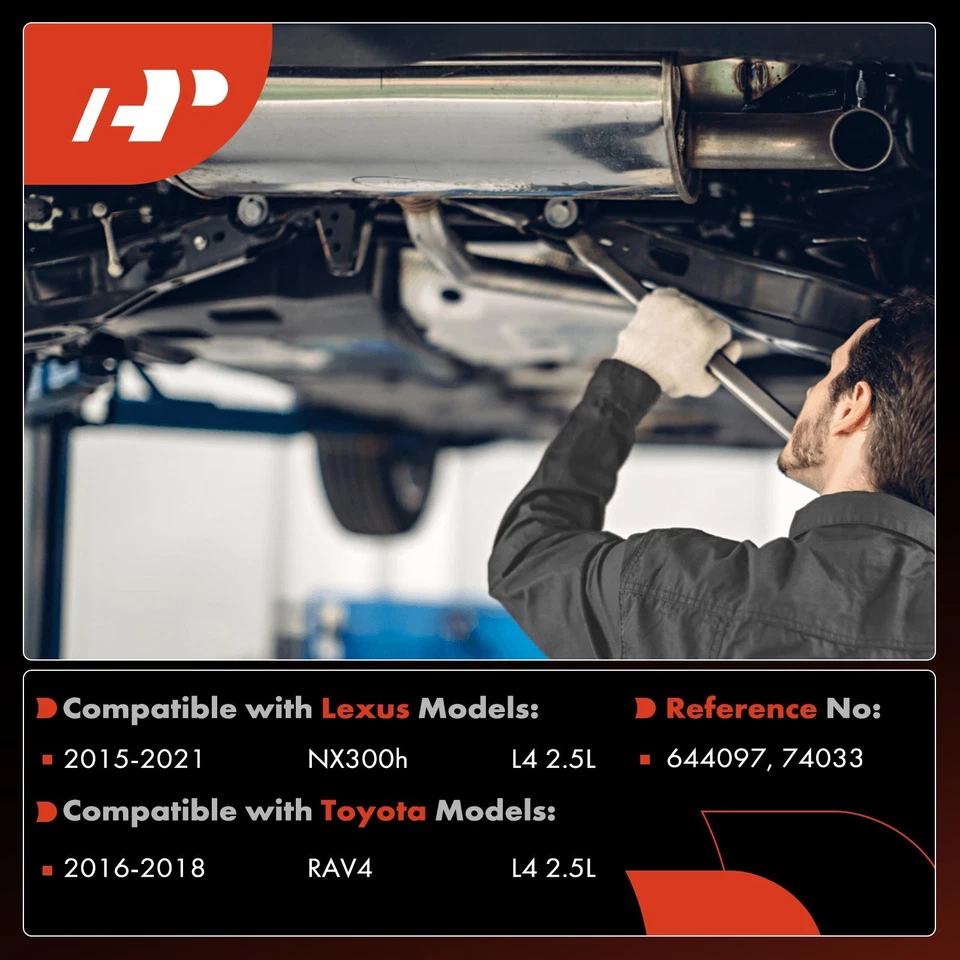 Conversor catalítico traseiro A-Premium para Toyota RAV4 2016-2018 Lexus NX300h Hybrid - Imagem 2 de 4