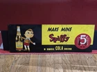 Vintage 1940's Spiffy Cola Tin Embossed Advertising Sign - Original !!