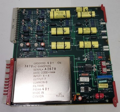 Alstom / GRS Corp 01092-491 / P4544-491 / 31166-041-13 Receiver Board 3870 Hz