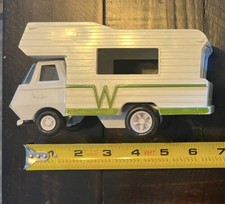 Tonka Winnebago Camper Van Mini 6.25" - White, opening gate, 1970s Great shape