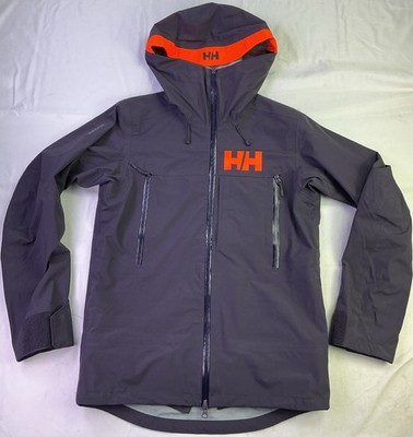 Helly Hansen Men's Sogn Hooded Zip-Up Shell Jacket-Black-Size: Small-Relaxed