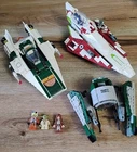LEGO Star Wars Sets 75248 75333 & 75360 w/ Minifigures A-Wing & Starfighters
