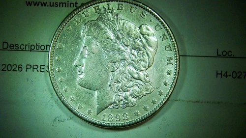 1898 P   MORGAN DOLLAR XF-AU DETAILS