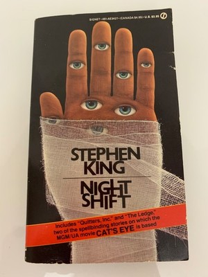 Night Shift by Stephen King 1979 Signet PB 34th Printing Cat's Eye Red Banner VG