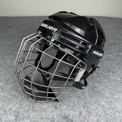 Bauer RE-AKT 75M Hockey Helmet Black Medium w/ True Vision Cage