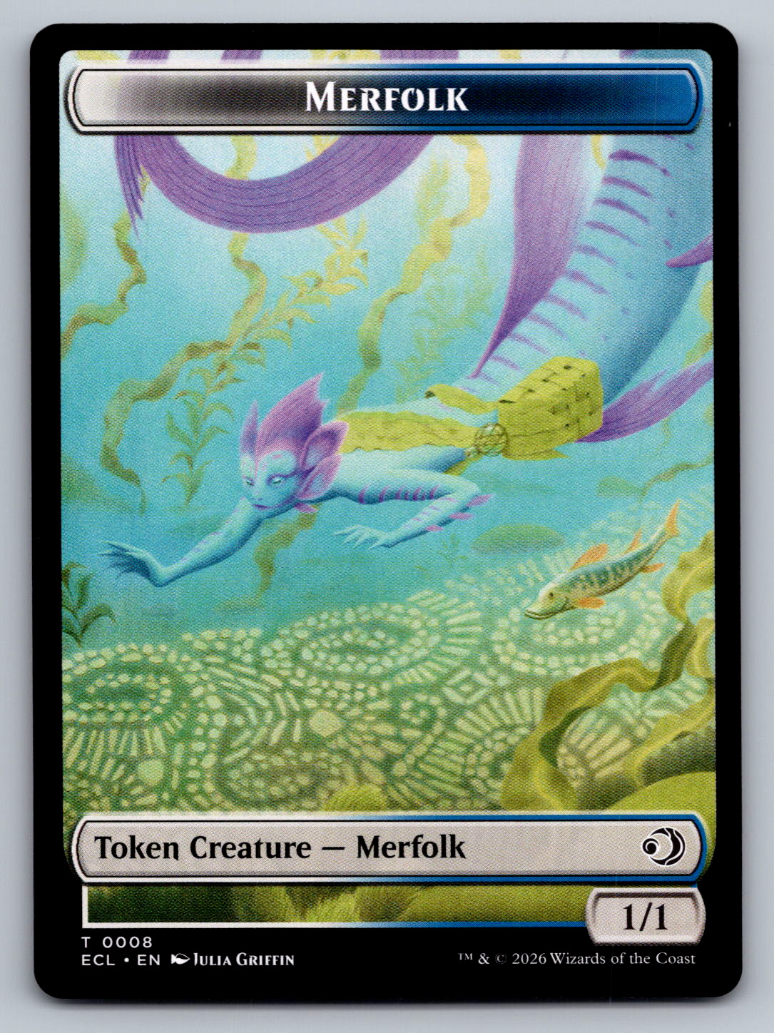 Merfolk T 0008 // Worm T 0009 Lorwyn Eclipsed Regular