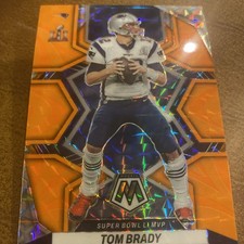 2022 Panini Mosaic Tom Brady Orange Reactive Prizm