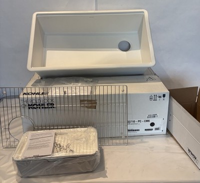 KOHLER BILLINGS 33'' SINGLE BASIN WORKSTATION MATTE WHITE 33710-PC-CM6