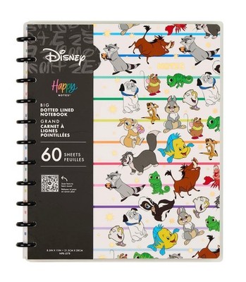 Happy Planner Disney Best Pals GEPUNKTETES LINIERTES GROSSES NOTIZBUCH - 60 BLATT