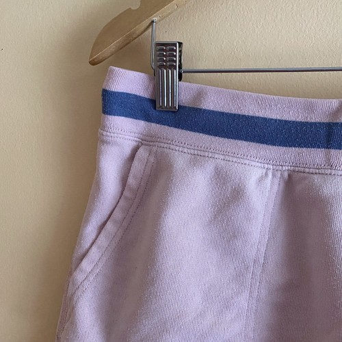 Polo Ralph Lauren Sweat Shorts Woman Large Pink Pacific Fleece Logo Preppy FLAW - Picture 3 of 15
