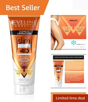 Eveline Slim Extreme 4D Liposuction Body Serum - Anti-Cellulite Solution, 8.8...