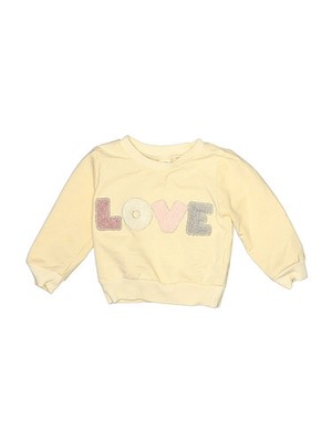 Unbranded Girls Yellow Sweatshirt 70 cm