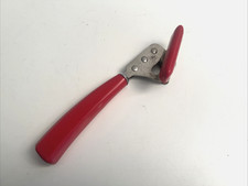 Mid-century Hand Crank Can Opener Best Co. NYC Red Plastic Handle USA Working!