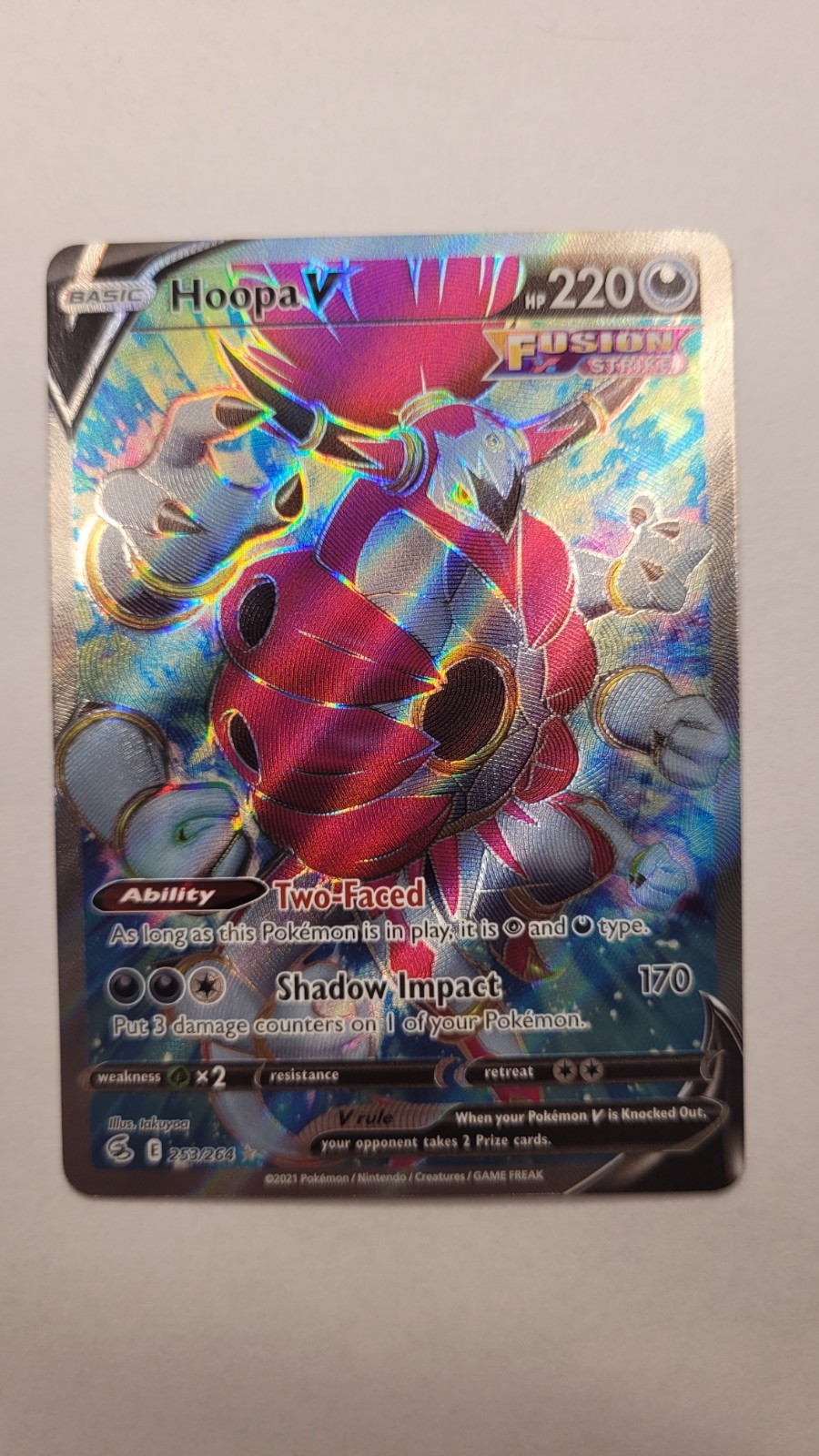 Hoopa V 253/264 Pokemon TCG SWSH: Fusion Strike NM