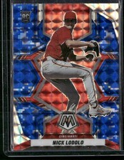 2022 Panini Mosaic #278 Nick Lodolo Blue Camo Mosaic