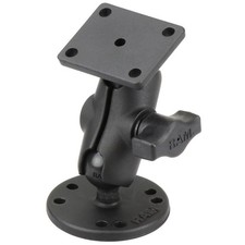 RAM-B-139U-A RAM Drill-Down Double Ball Mount with Rectang...