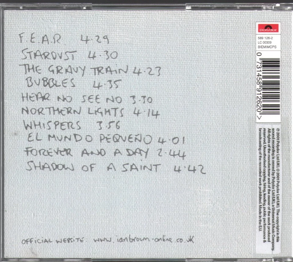 Ian Brown Music Of The Spheres CD UK Polydor 2001 5891262 - Bild 2 von 3