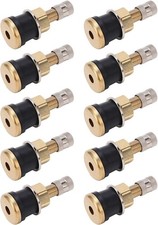 Pack Of 10 Tr501 1-12 Brass Clamp-in Tubeless Tire Truck Valve Stem
