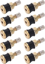 Pack of 10 TR501 1-1/2" Brass Clamp-in Tubeless Tire Truck Valve Stem