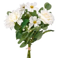 Gasper Kunstblume Rosenmixstrauß Dh 25X40 Cm Weiß Pflanze