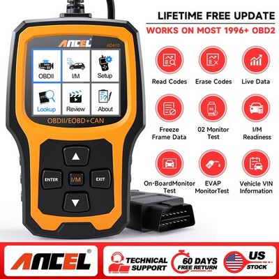 ANCEL Car OBD2 Fault Code Reader Check Engine Diagnostic Scanner Tool For Honda