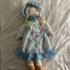 Vintage Giant 27" Holly Hobbie Rag Doll Knickerbocker 70cm