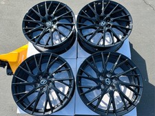 4 New 19 Black Rims 19x8 Wheels 5x114.3 Fits Lexus Gs200t Gs300 Gs300h Gs350