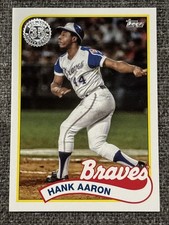 HANK AARON 2024 TOPPS SER.2 1989 ANNIVERSARY #89B2-2 ATLANTA BRAVES