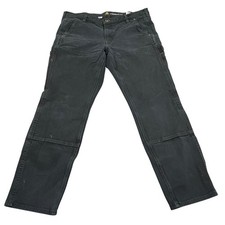 Carhartt Double Knee Pants Womens 12 Regular Black Workwear 104296 BLK