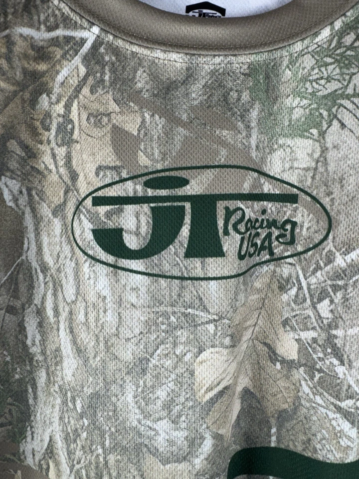 Camisa manga larga roble musgo carreras Honda Motorcycle JT con licencia oficial talla L Foto 2 de 4