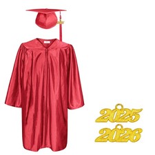 Kindergarten and Preschool Graduation Cap and Gown Set with Tassel and 2025 a...