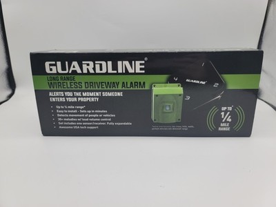 Guardline Long Range Wireless Driveway Alarm 1/4 Mile Range Motion Sensor