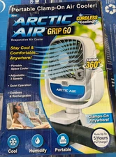 Arctic Air Grip Go Evaporative Cooler, Cordless & Portable Fan with 3 Speeds