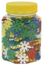 STECKBLUMEN 170 Stück Steckspiel Steckscheiben Steckrosetten viele Farben NEU