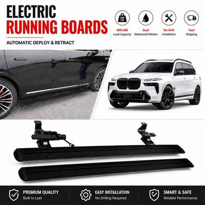 Fits For BMW X7 2019-2026 Electric Running Boards Auto Deploy With Side Skirt