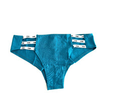Victoria's Secret PINK Mini Logo Strappy Cheekster Panty Deep Teal