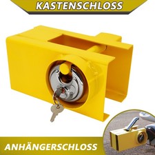 Kastenschloss Sicherheitsschloss Anhänger Diebstahlsicherung Anhängerschloss PKW