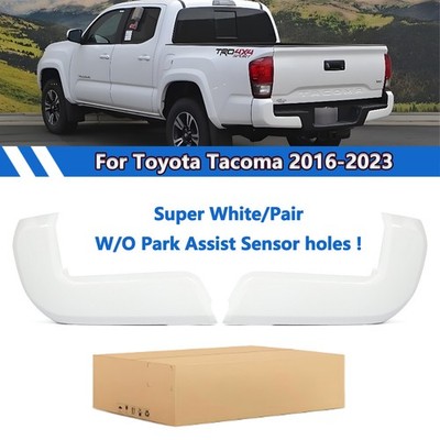 2Pcs Super White Rear Bumper End Caps For Toyota Tacoma 2016-2023 #5215504020