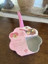NWT Paris Hilton 8” Nonstick Clean Ceramic Valentine Heart Shaped Fry Pan Pink