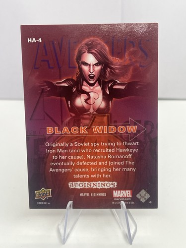 2012 UD MARVEL BEGINNINGS 3 - HA4 BLACK WIDOW AVENGERS HOLOGRAM - Picture 9 of 19